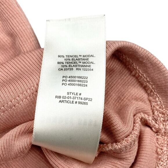 SUNDAY BEST Aritzia Lula Sweetheart Neck Top Sz 2XS Heirloom Pink Rose Heritage - Picture 5 of 5